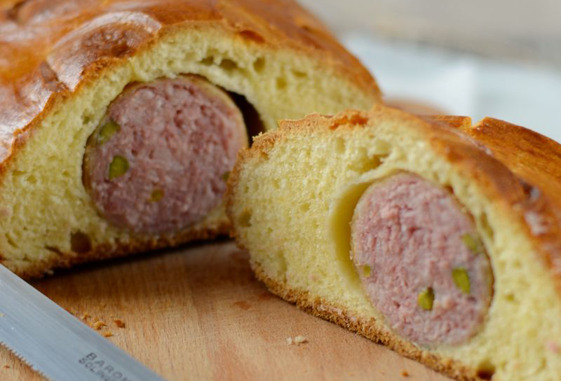 Saucisson en brioche