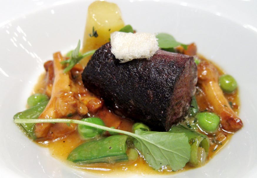 Plat à base de boudin noir